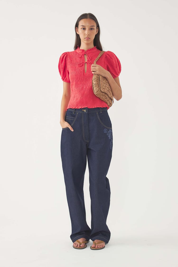 antik batik Blouse smockée Angelo