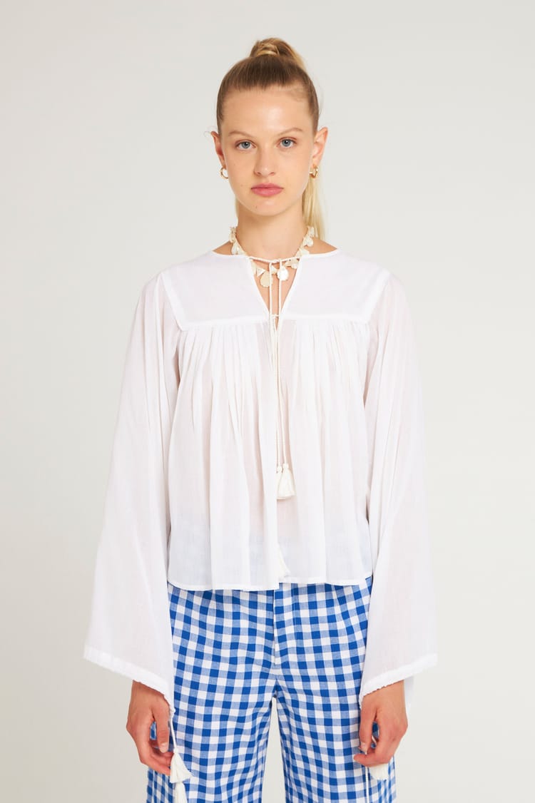 Antik Batik Blouse Vaporeuse Blanche