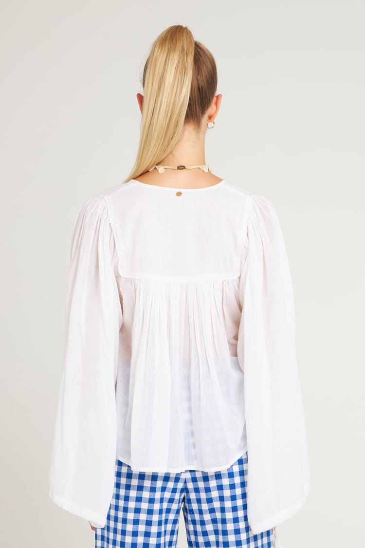 Antik Batik Blouse Vaporeuse Blanche