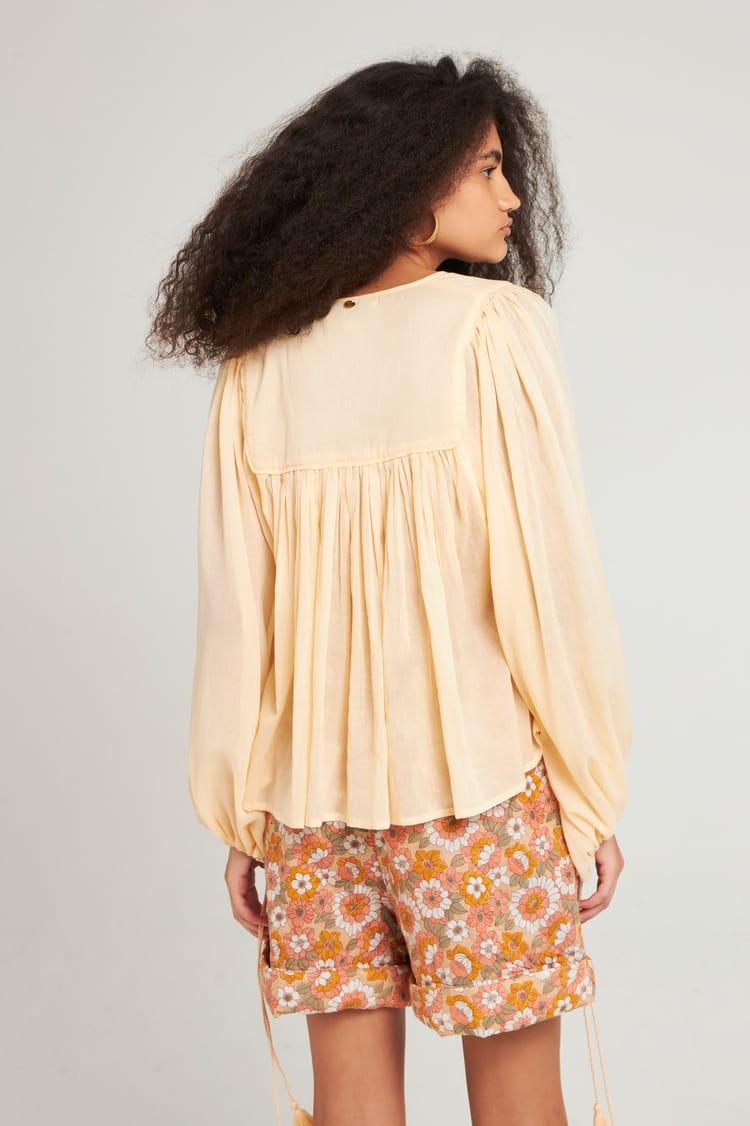 Antik Batik Blouse Vaporeuse Orange Clair