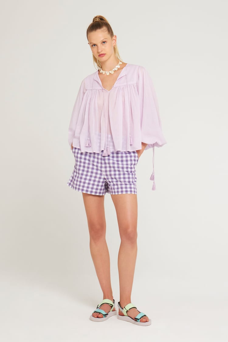 Antik Batik Blouse Vaporeuse Violet Clair