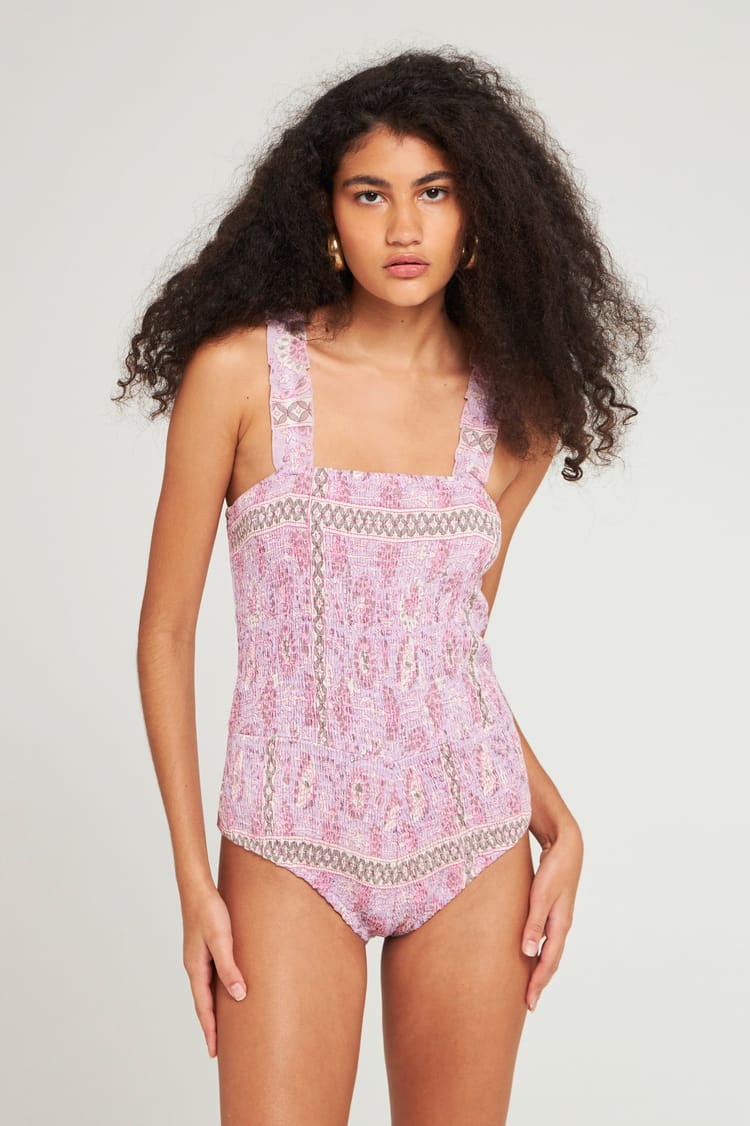 antik batik Body élastique rose