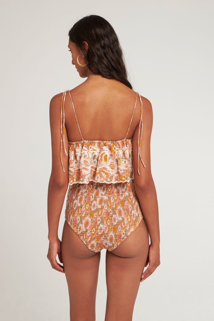 Antik Batik Body Imprimé Fleuri En Voile De Coton
