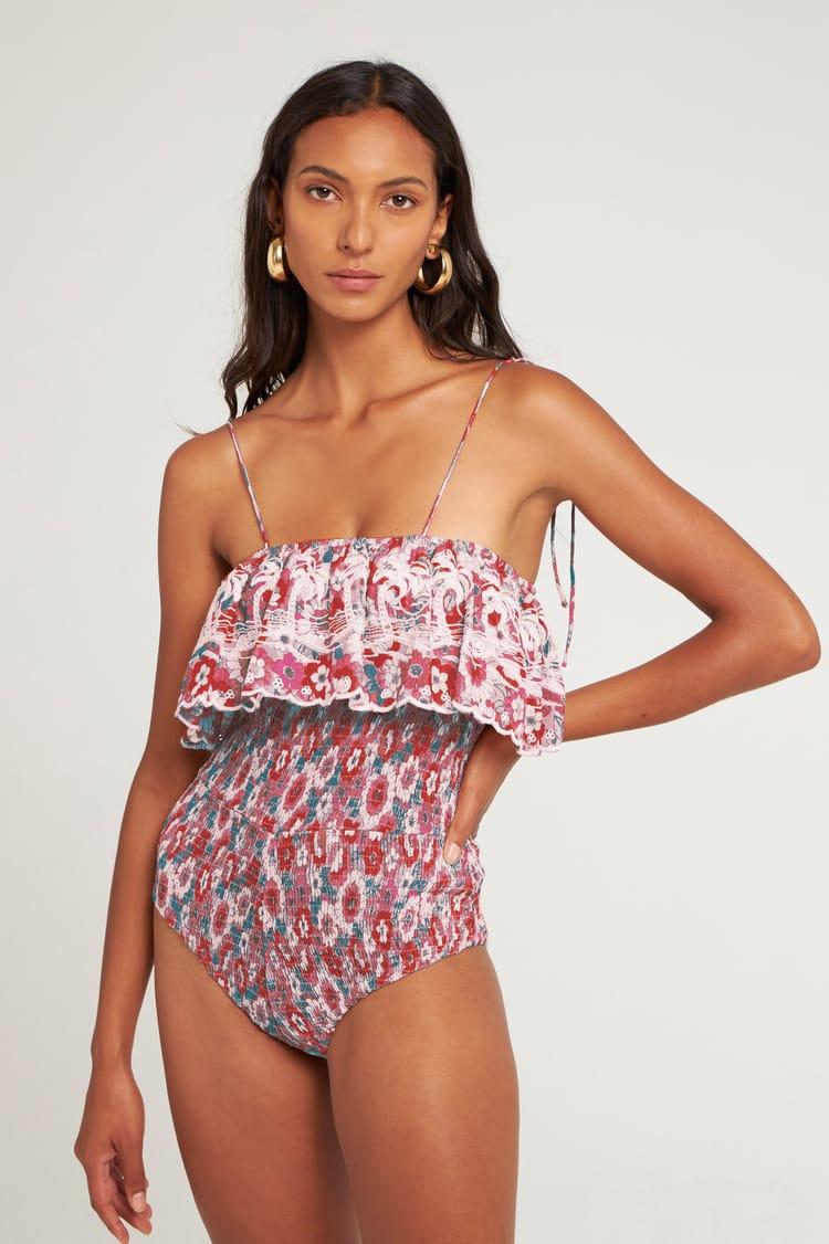 antik batik Body smocké en voile de Coton