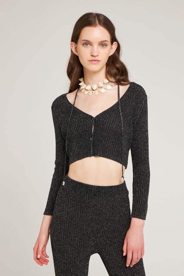 Antik Batik Cardigan Court à Paillettes