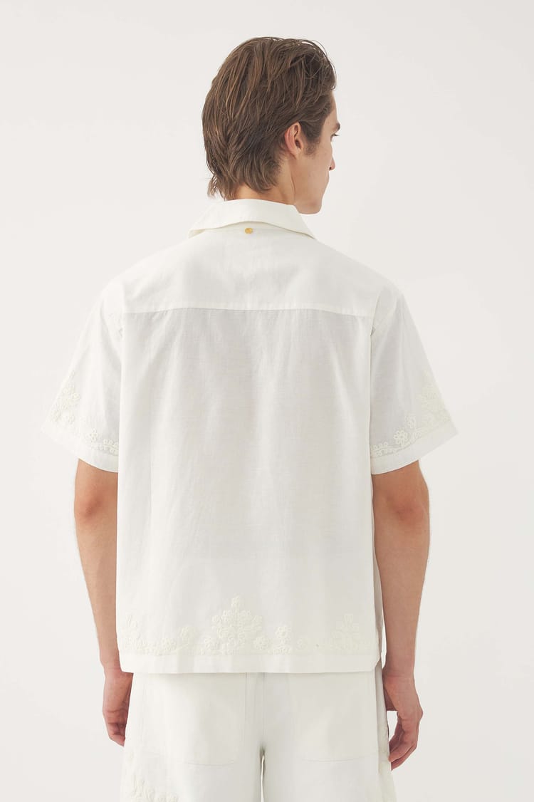 Antik Batik Chemise Brodée Adonis