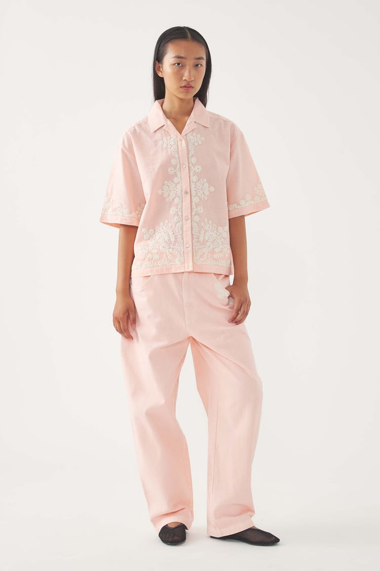 Antik Batik Chemise Brodée Adonis