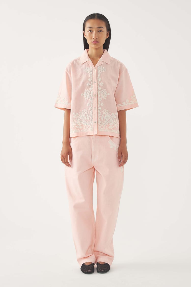 antik batik Chemise brodée Adonis