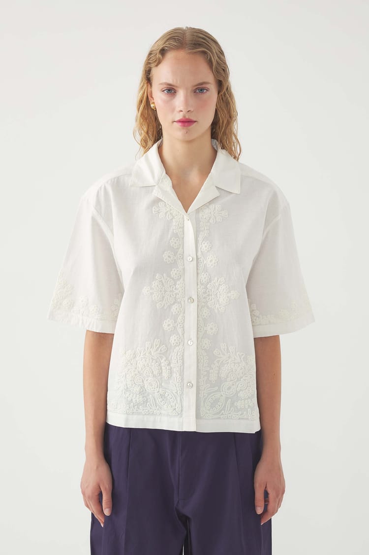 Antik Batik Chemise Brodée Adonis