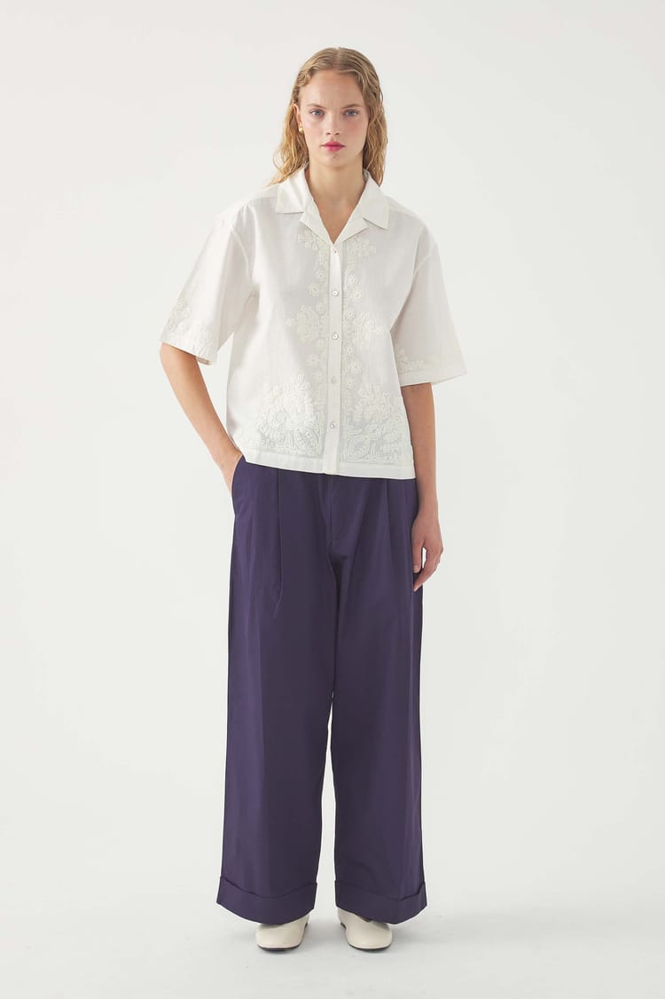 antik batik Chemise brodée Adonis