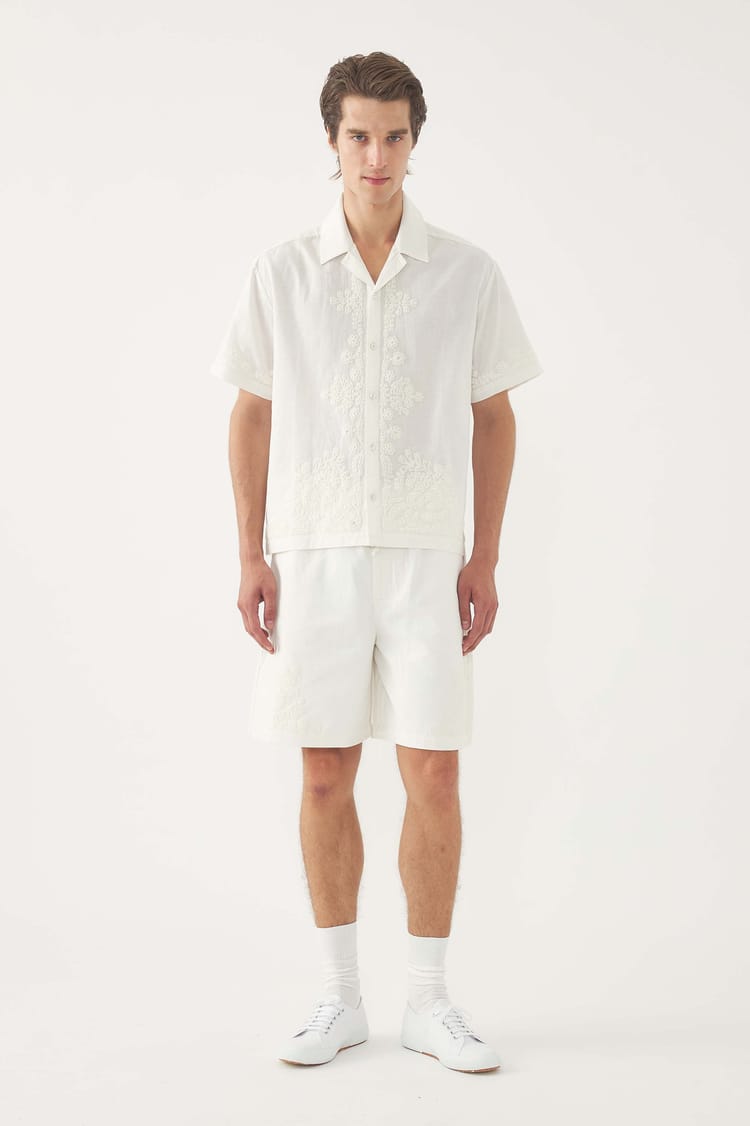 antik batik Chemise brodée Adonis