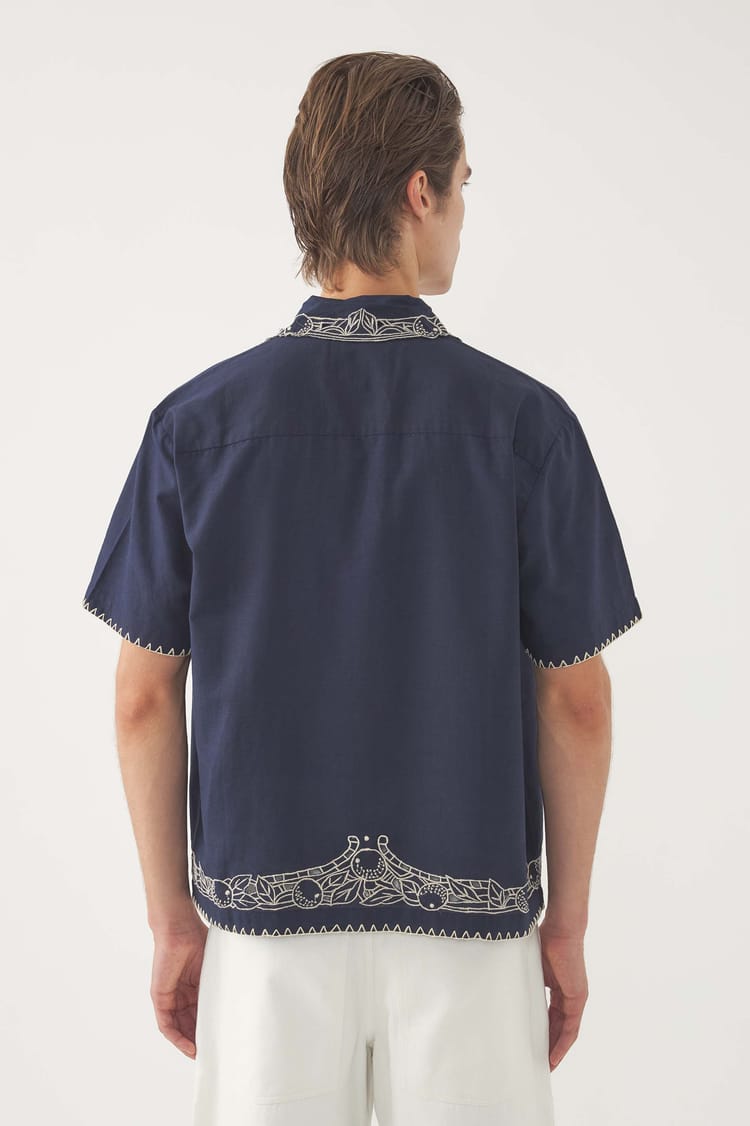 Antik Batik Chemise Brodée Dylan