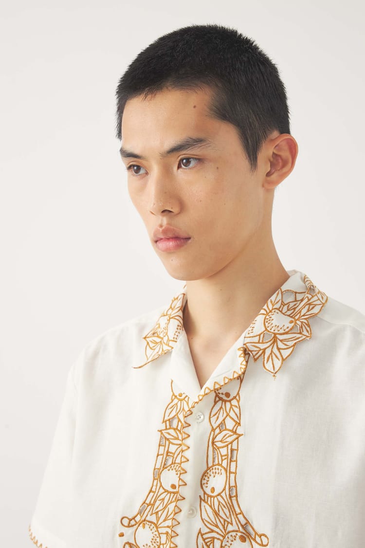 Antik Batik Chemise Brodée Dylan