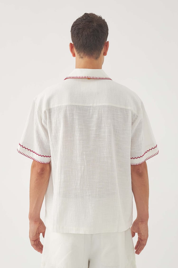 Antik Batik Chemise Brodée Mamie