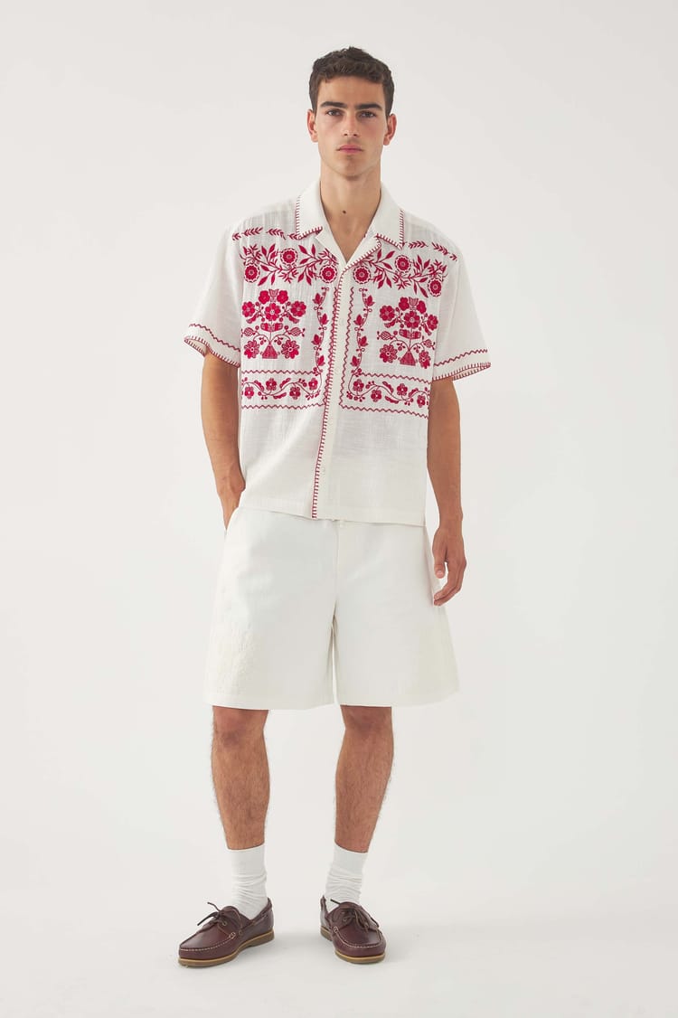 antik batik Chemise brodée Mamie