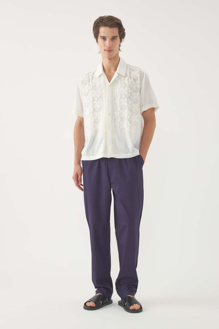 antik batik Chemise brodée Suzane