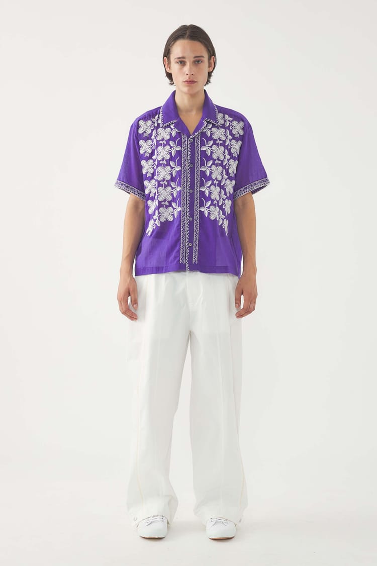 antik batik Chemise brodée Suzane