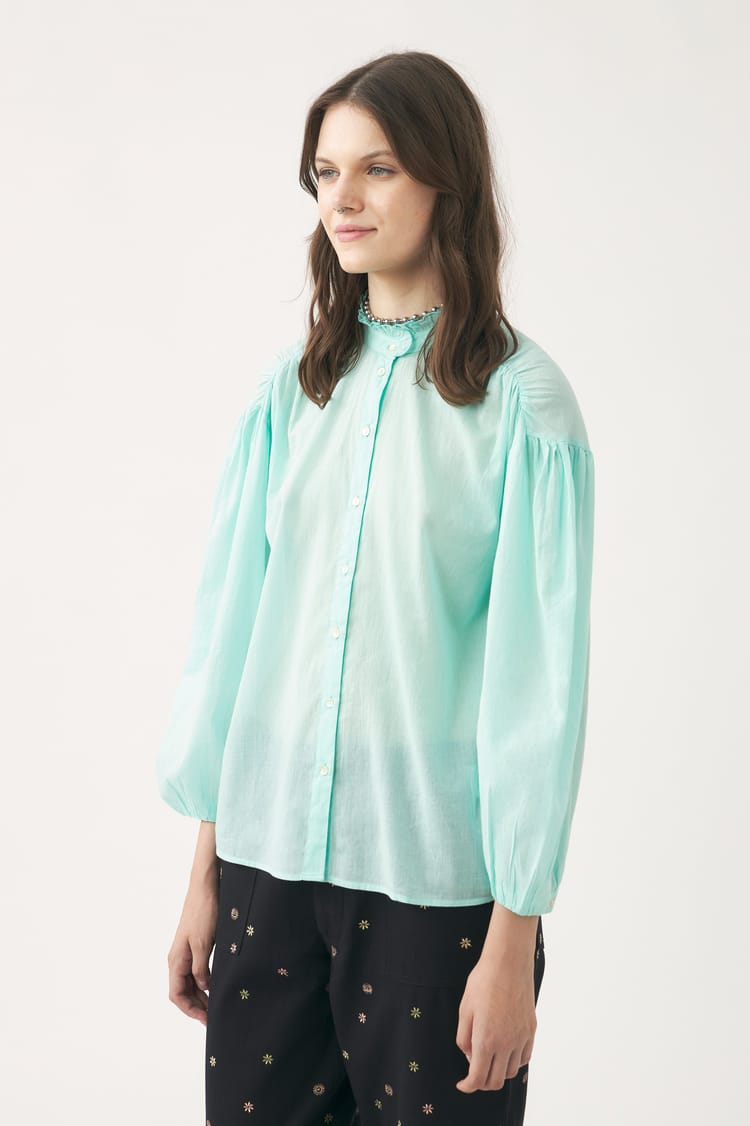 Antik Batik Chemisier Fluide Bleu