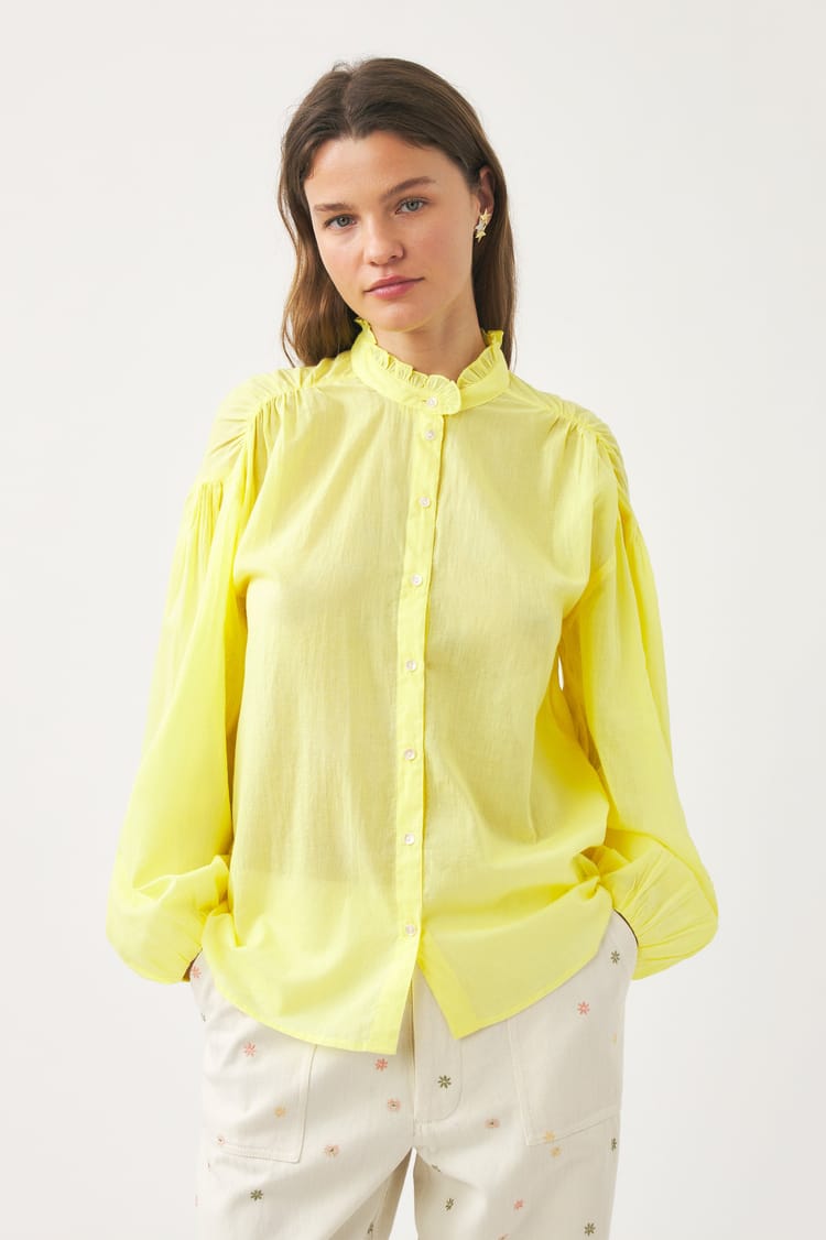 Antik Batik Chemisier Fluide Jaune