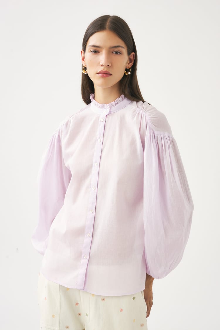 Antik Batik Chemisier Fluide Lila