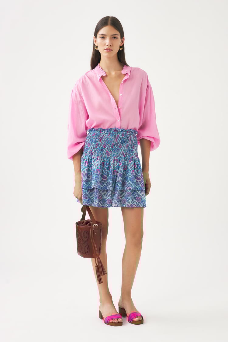 antik batik Chemisier fluide rose