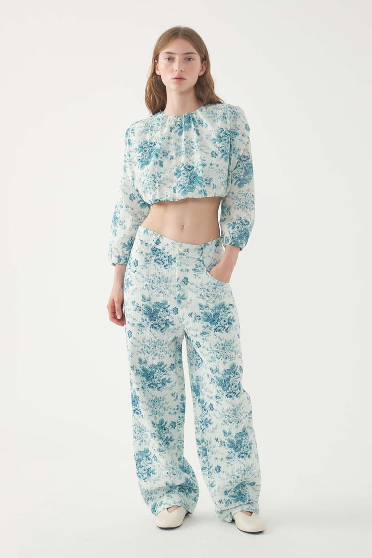 antik batik Crop top Cinz