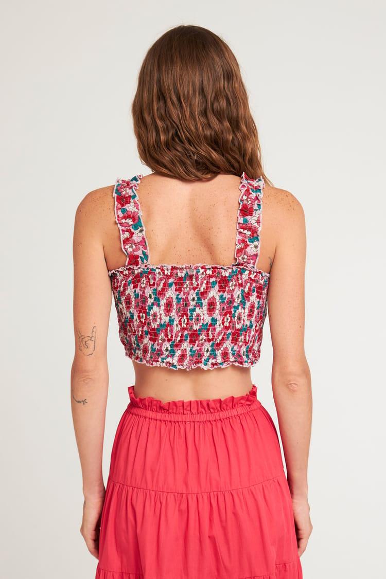 Antik Batik Croptop Imprimé 60's