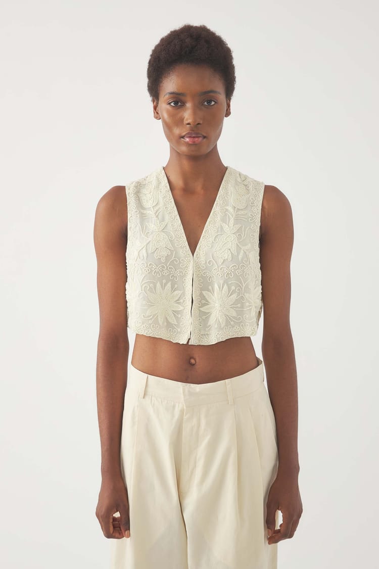 Antik Batik Gilet à Sequins Mahata