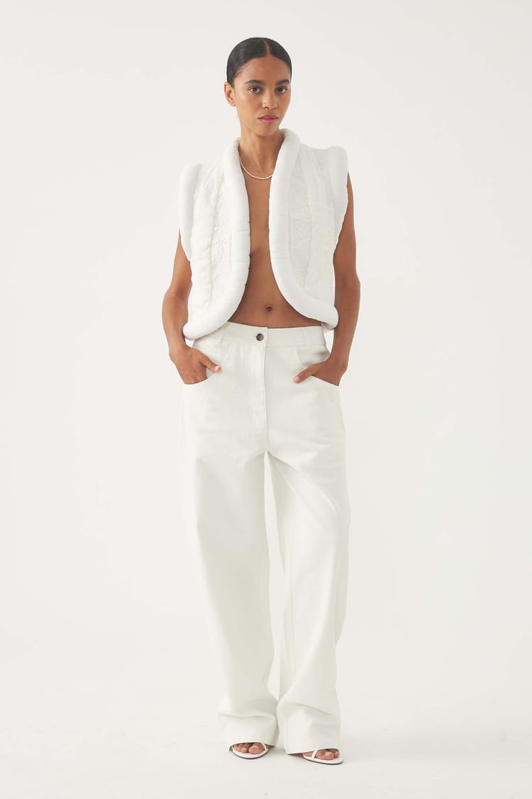 antik batik Gilet brodé Adonis