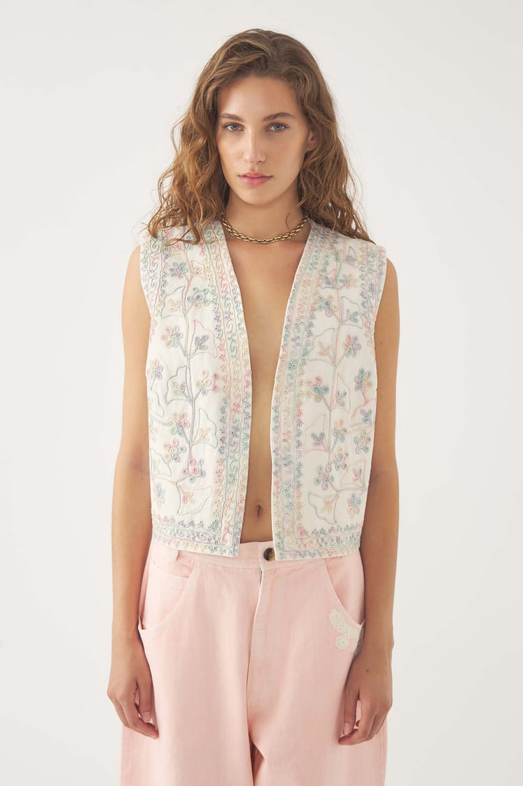 Antik Batik Gilet Brodé Alex