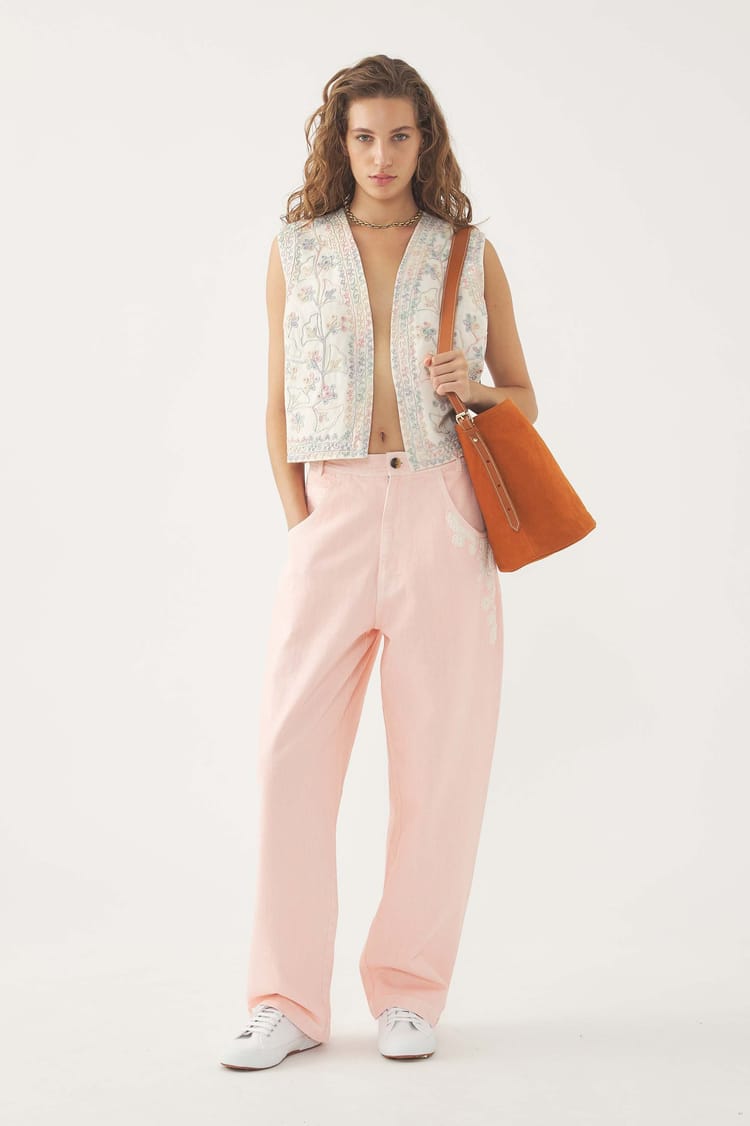 antik batik Gilet brodé Alex