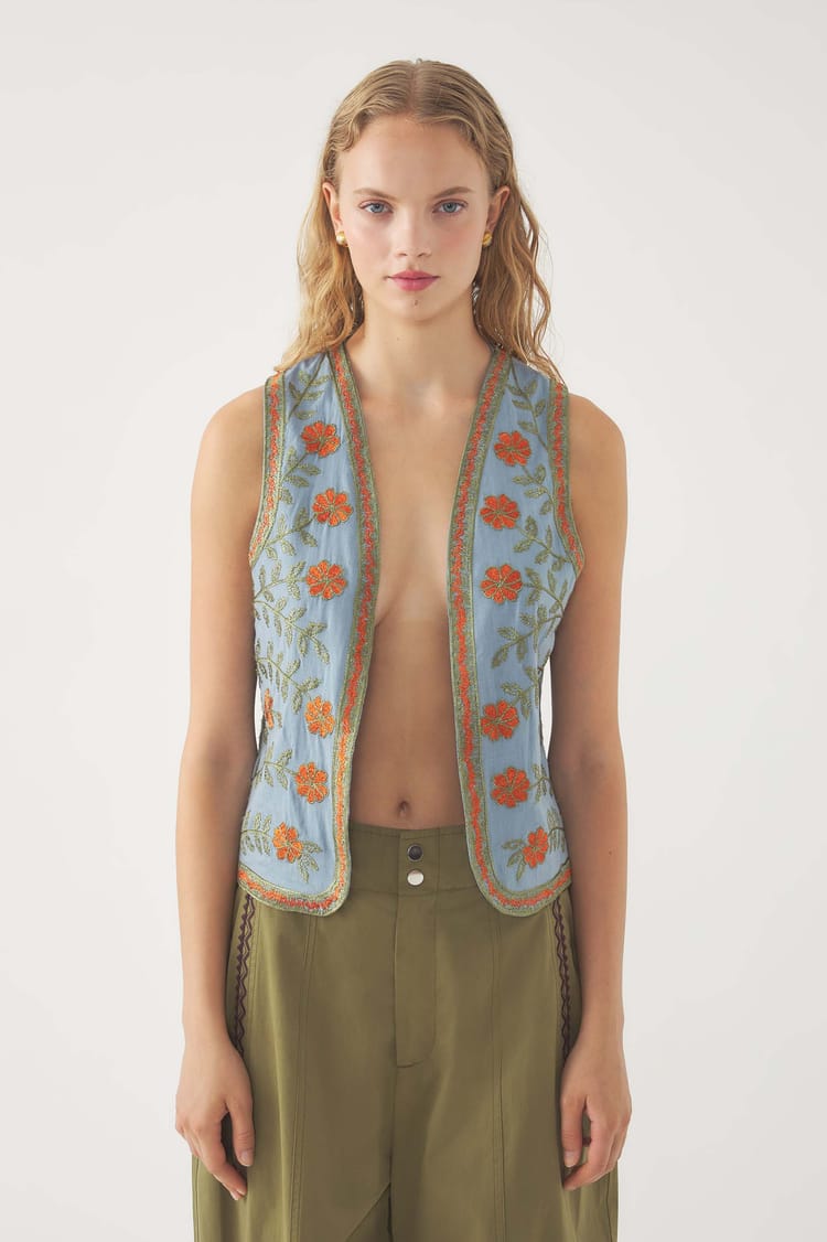 Antik Batik Gilet Brodé Ary