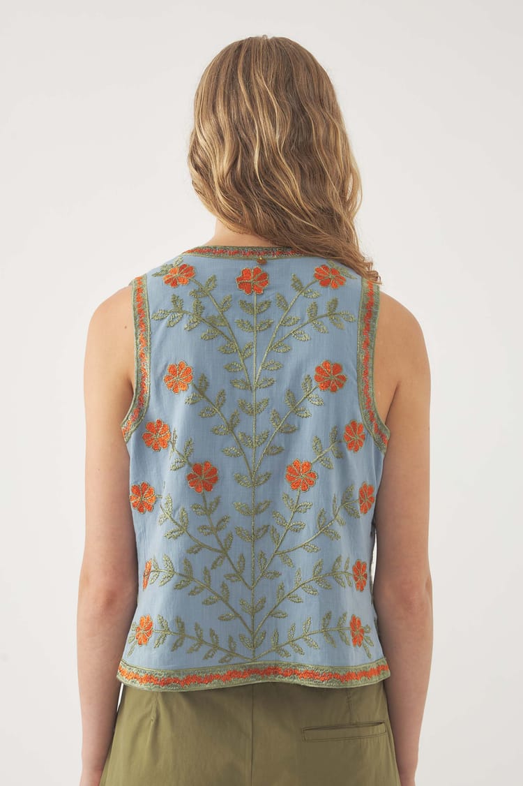 Antik Batik Gilet Brodé Ary