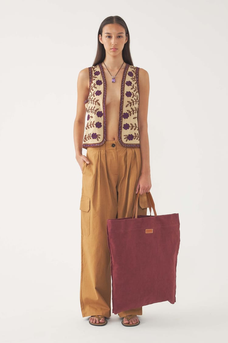 antik batik Gilet brodé Ary