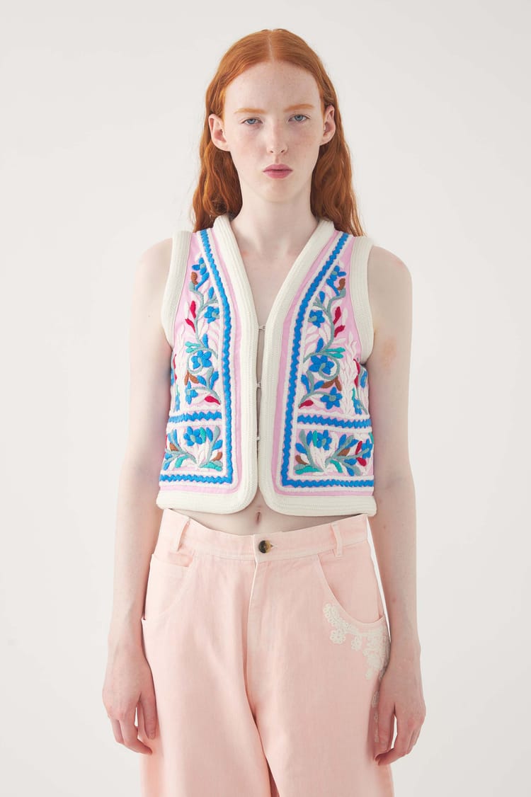 Antik Batik Gilet Brodé Hendrix