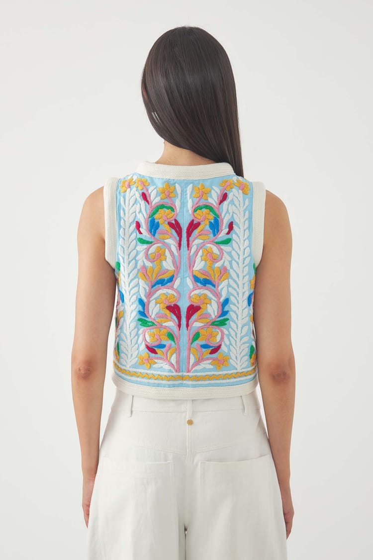 Antik Batik Gilet Brodé Hendrix