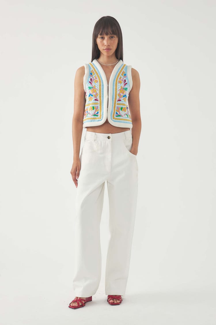 antik batik Gilet brodé Hendrix