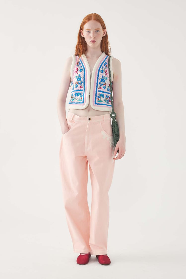 antik batik Gilet brodé Hendrix