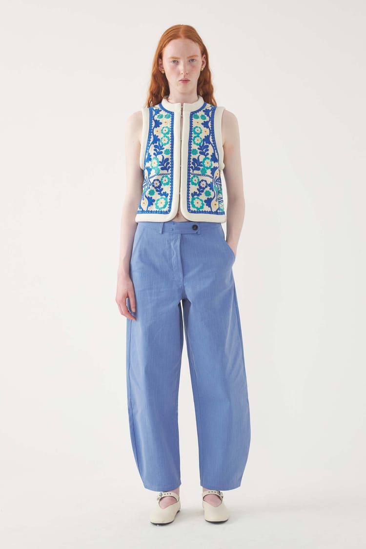 antik batik Gilet brodé Ossie