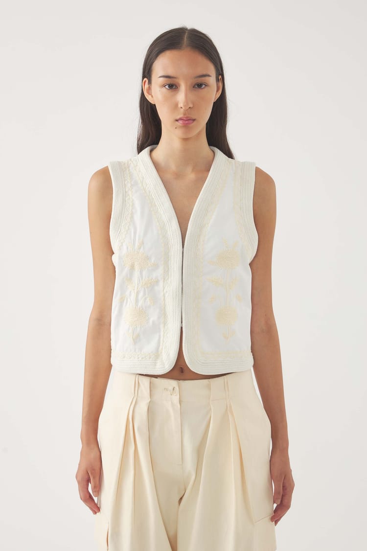 Antik Batik Gilet Brodé Winna