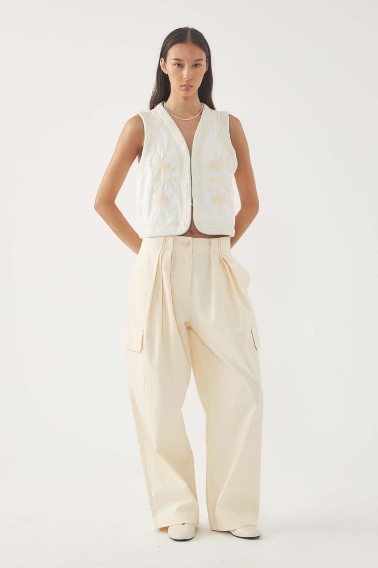 antik batik Gilet brodé Winna