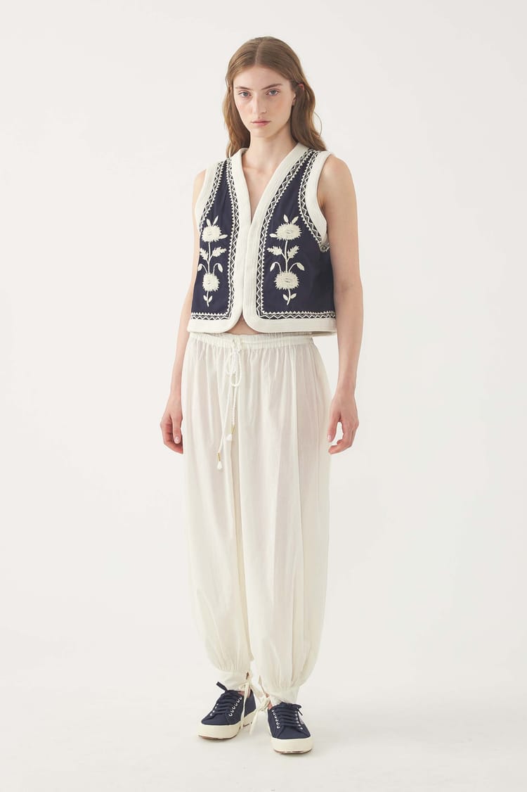 antik batik Gilet brodé Winna