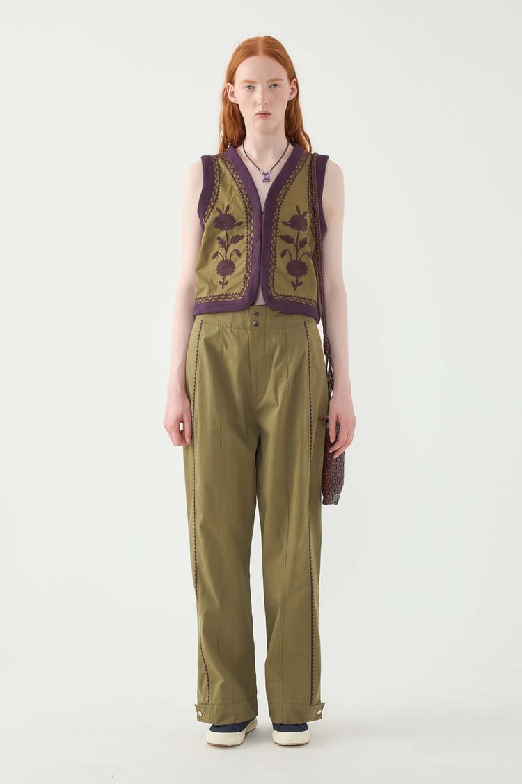 antik batik Gilet brodé Winna