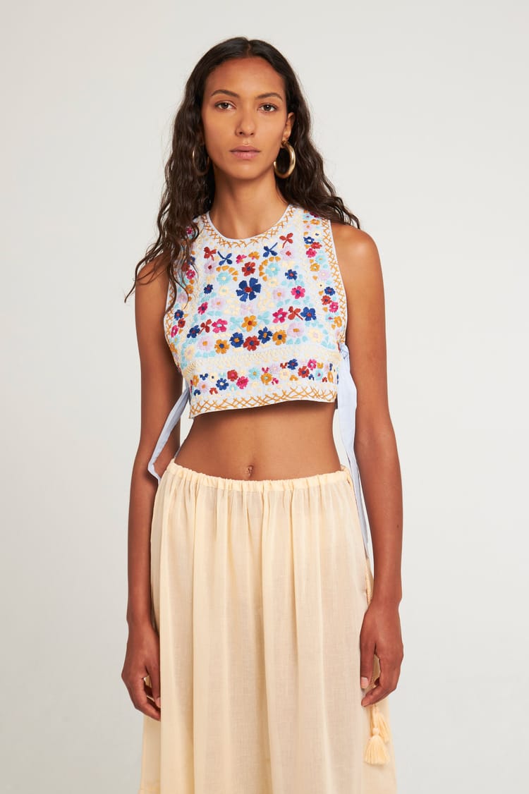 antik batik Gilet sans manches en Coton