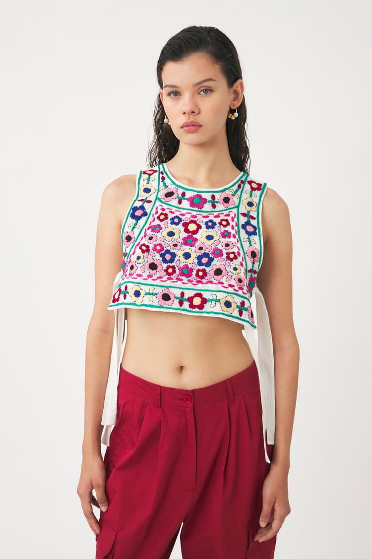 antik batik Gilet sans manches en Coton