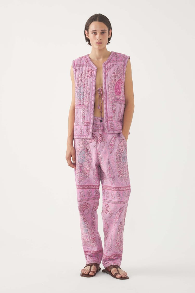 antik batik Gilet Taya