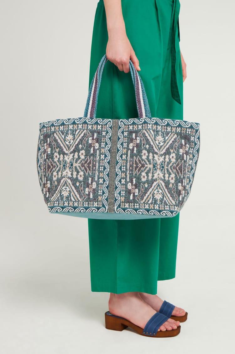 antik batik Grand sac cabas en Coton tissé