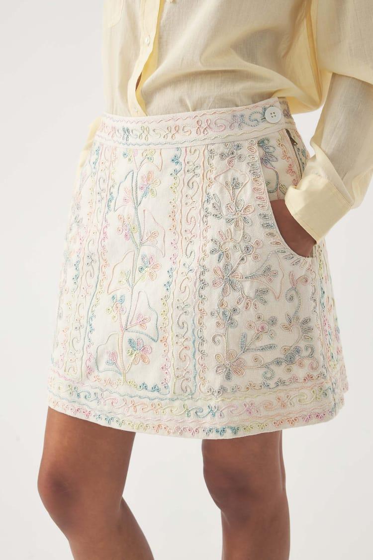 Antik Batik Jupe Brodée Alex