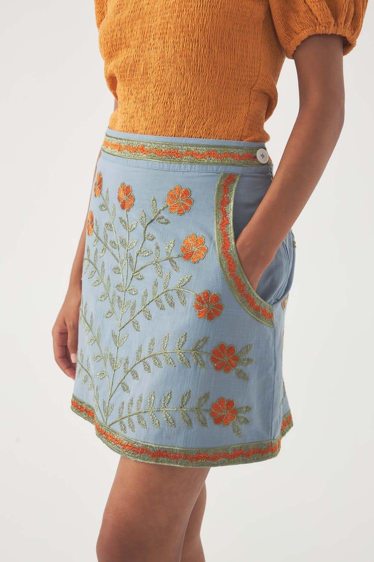 Antik Batik Jupe Brodée Ary