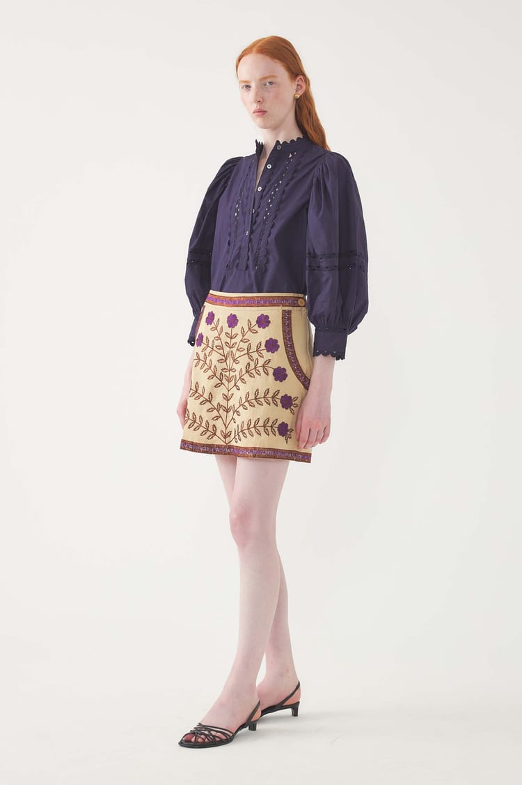 Antik Batik Jupe Brodée Ary